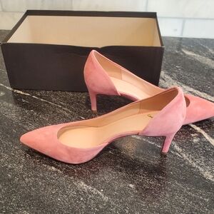 J. Crew Pink Suede Heels
